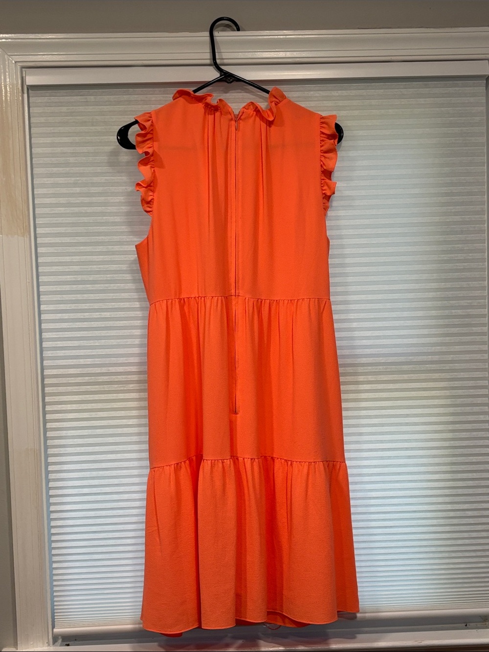 Lilly Pulitzer Jazzy Sleeveless Ruffle Tiered Midi Dress in Bright Orange - Picture 3 of 3